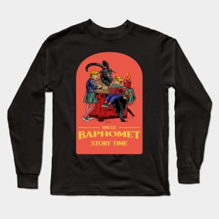 Funny Satanic Baphomet Long Sleeve T-Shirt